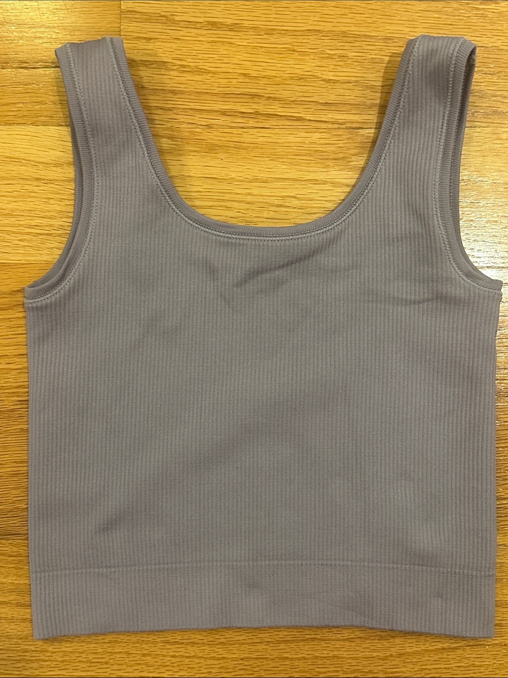 Athleta Girl Rise Above Rib Crop Tank, M/8-10 | plum purple